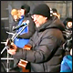 Рок-музыкант Юрий Шевчук на протестном митинге 4 февраля 2012 года в Москве